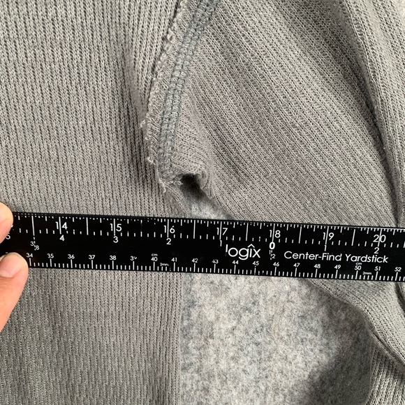 We The Free Grey Women’s Size XS Thermal Henley Rainbow Embroidered Boho Shirt - Picture 4 of 6